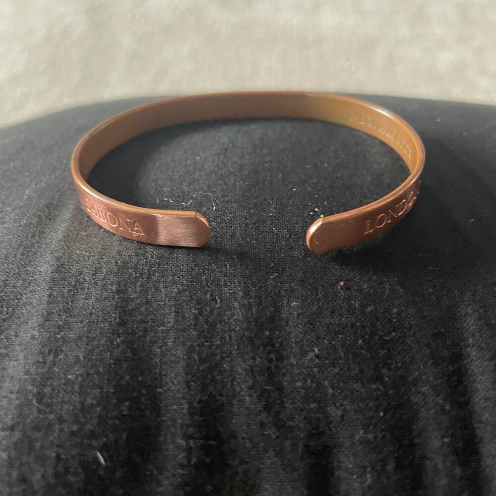Vintage Sabona London Copper Cuff Bracelet